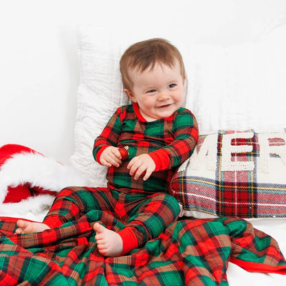 Holiday Plaid Bamboo Set