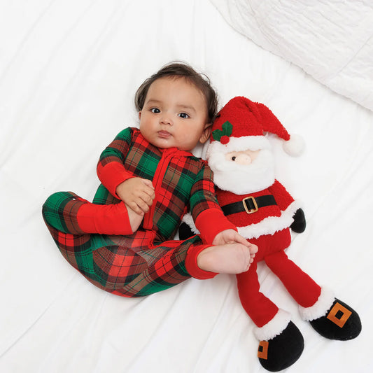 Holiday Plaid Bamboo Zippy