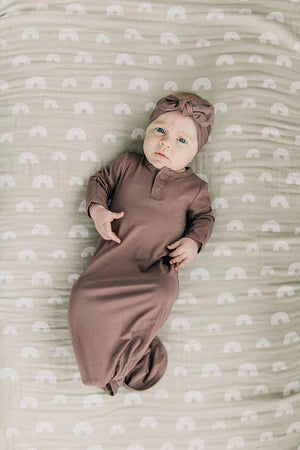 Plum Bamboo Stretch Swaddle