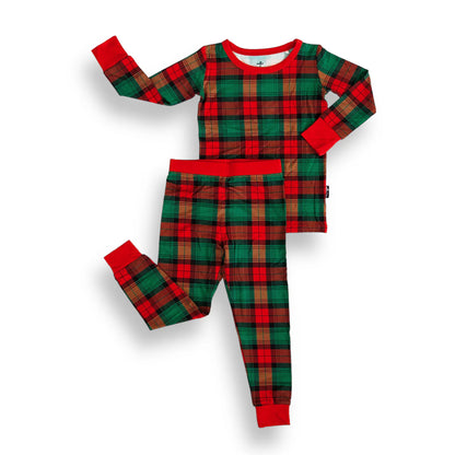 Holiday Plaid Bamboo Set